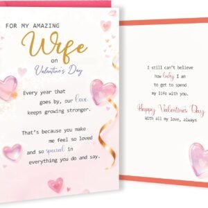 Funny Valentines Day Card for Wife, Sweet Valentine's Day Card Gifts for Wife from Husband
